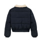 B TEDDY COLLAR SHORT PUFFER 233105