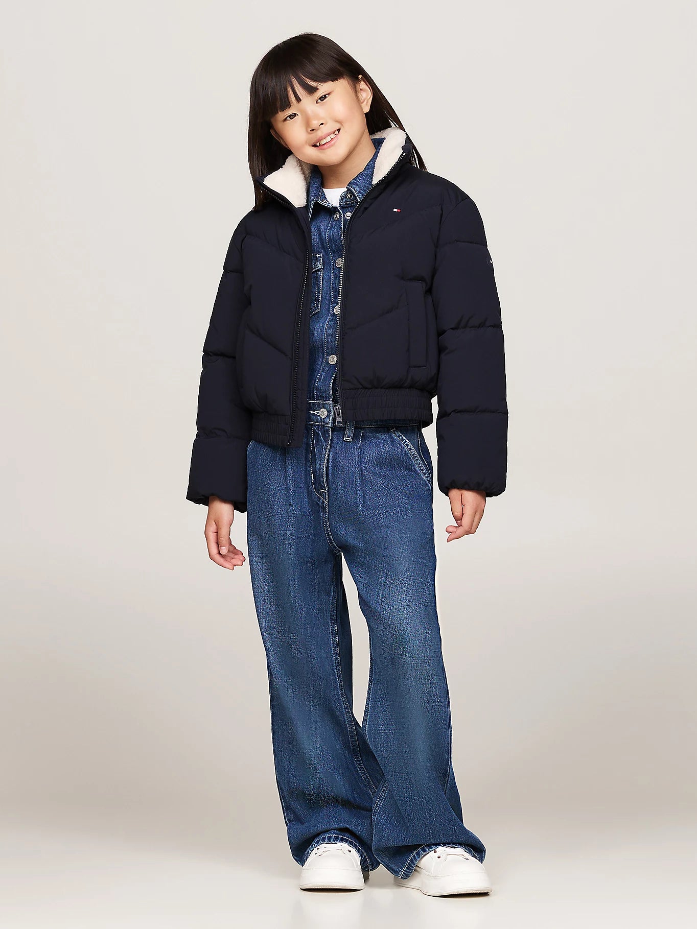 K TEDDY COLLAR SHORT PUFFER 233106