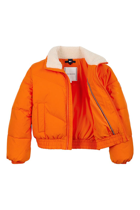 B TEDDY COLLAR SHORT PUFFER 233108