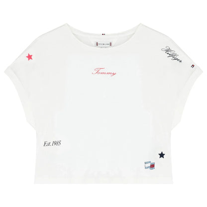 K STAR EMBROIDERED KNIT TOP SS 36243