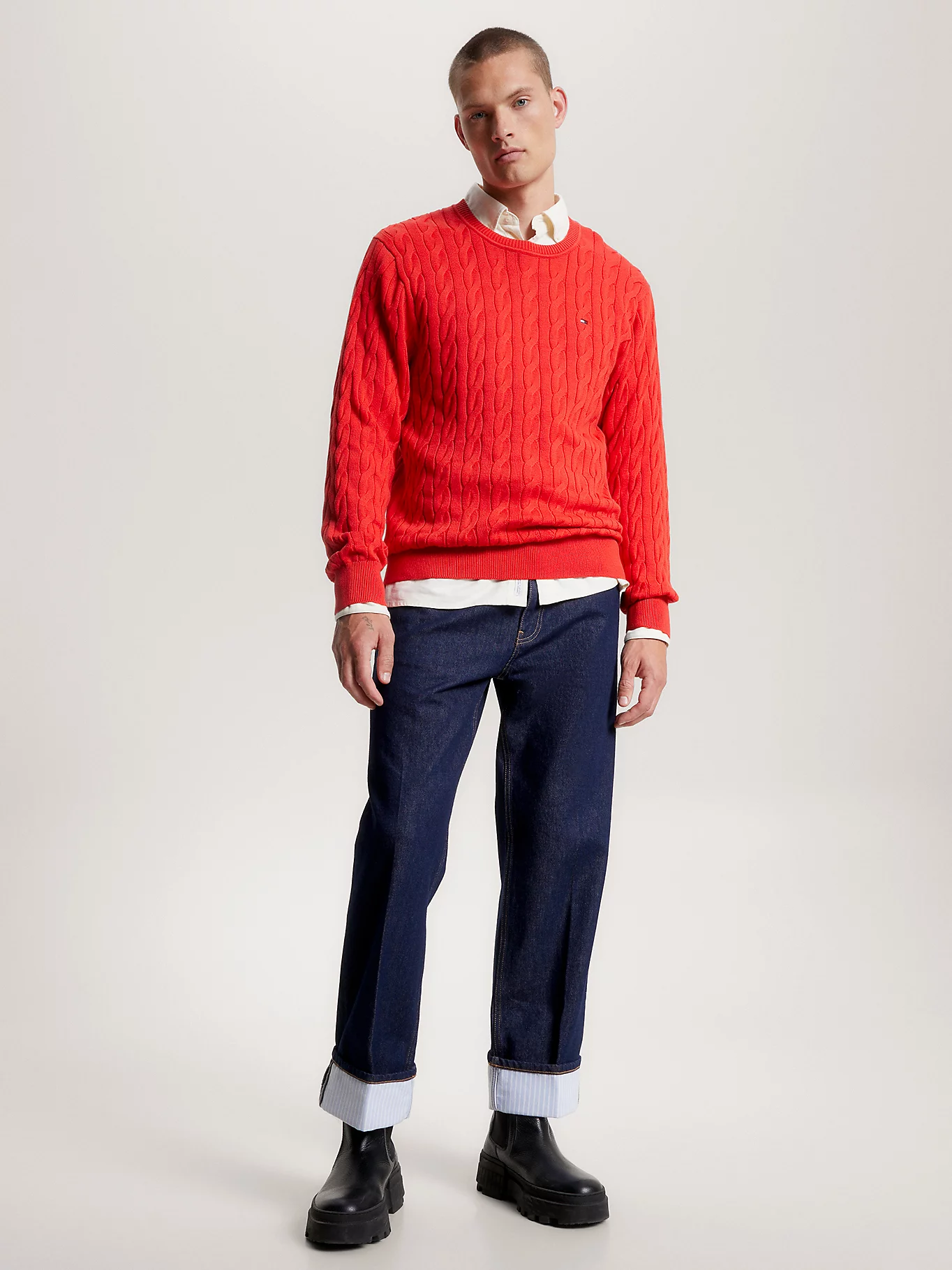 CLASSIC CABLE CREW NECK 223628