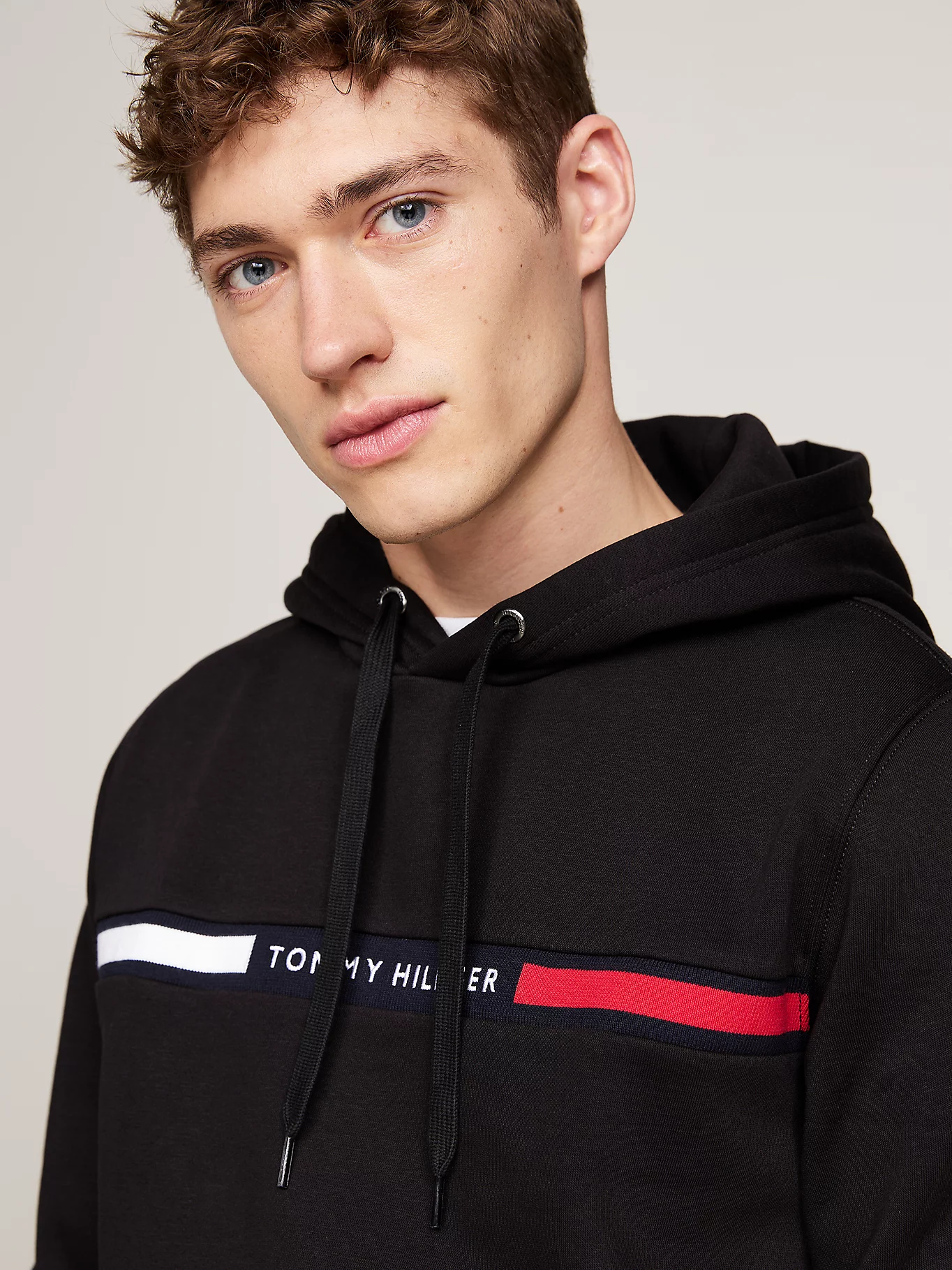 HILFIGER CHEST INSERT HOODY 235314