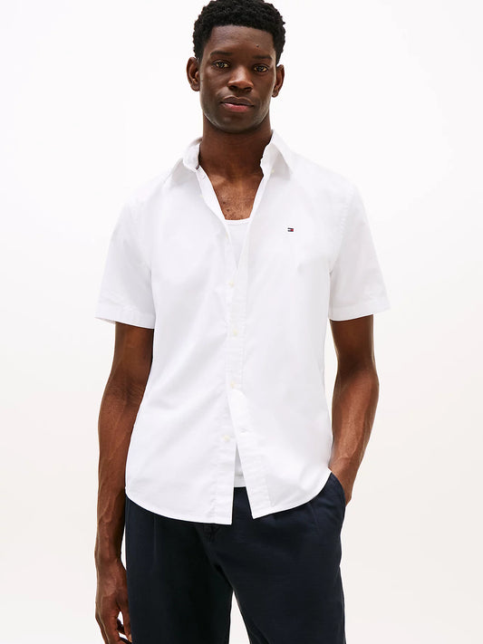 FLEX POPLIN SOLID S/S SHIRT 240605
