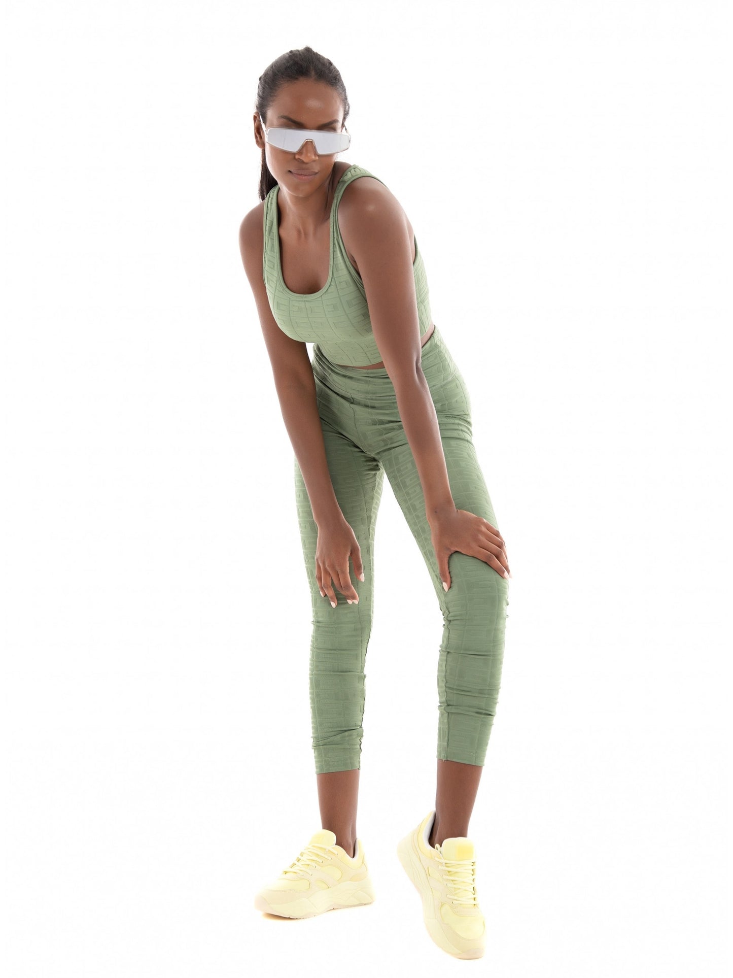 DANA LEGGING 4/4 - LOGO JCQ KNIT 300 V2GB06MC04Y G8E3