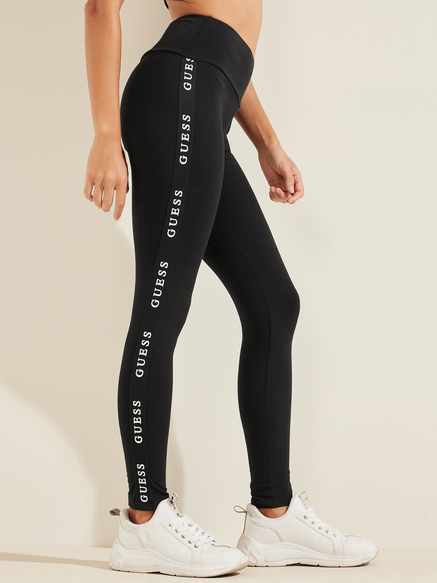 E LEGGINGS 4/4 E - ECO STR.JERSEY POLY-COTTON235 V2YB14KABR0 JBLK