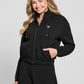 CECILIA SCUBA ZIP SWEATSHIRT K7UW2 JBLK