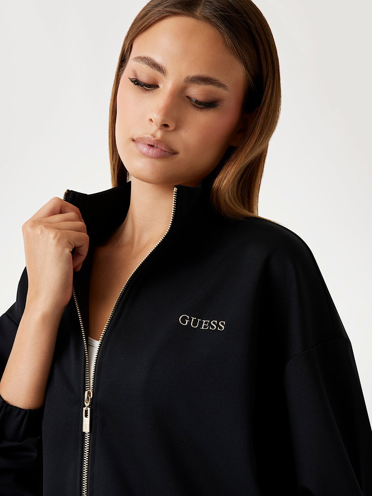 CARLA HIGH NECK ZIP JACKET KCX42 JBLK