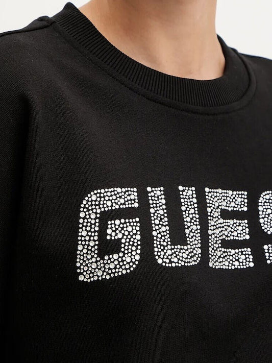 PRIMULA RHINESTONES CN SWEATSH KCRP0 JBLK