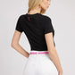 SS CN ADELAJDA TEE - COLOURED JERSEY 140 W2GI41JA900 JBLK
