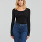 LS CN BRYANNA TEE - STRETCH JERSEY 180 SOLID W2YI49J1300 JBLK
