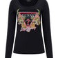 LS SN TRIANGLE FLOWE - MID ORGANIC STRETCH JERSEY 180 W3GI48J1314 JBLK