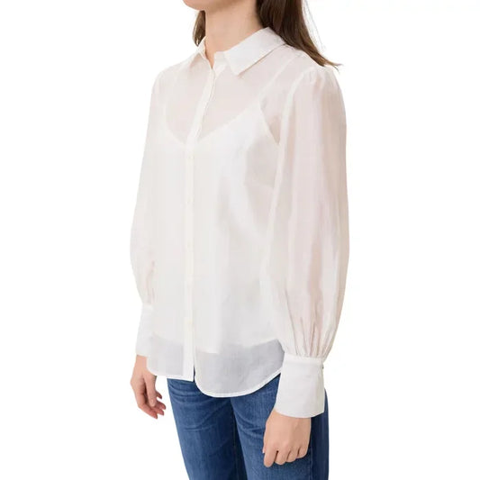 LS LARISSA SHIRT - ORGANZA LOOK POLY W3RH59WF5L0 G012