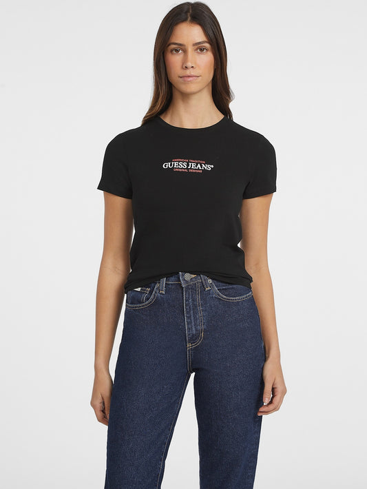 GJ SS CN SLIM AMERICAN TR TEE J1314 JBLK