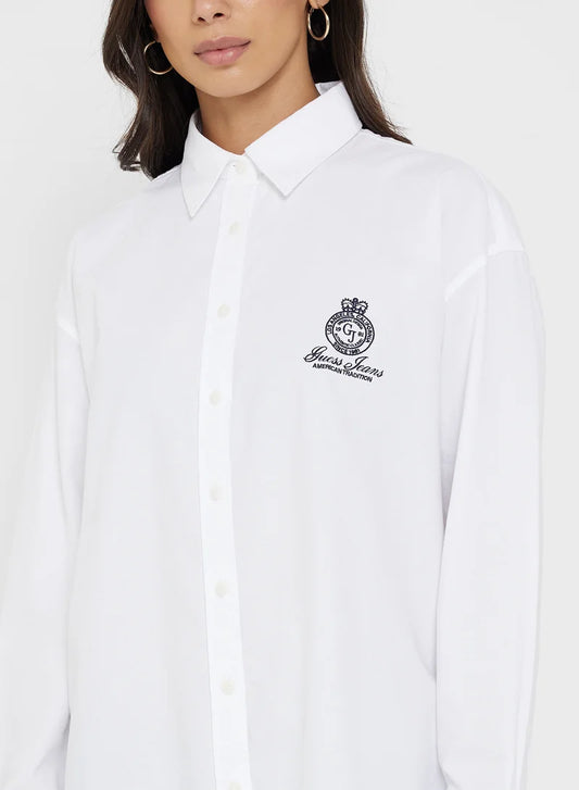 GJ LS OS  SHIRT WITH EMBRO WHFK1 G011