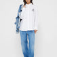 GJ LS OS  SHIRT WITH EMBRO WHFK1 G011