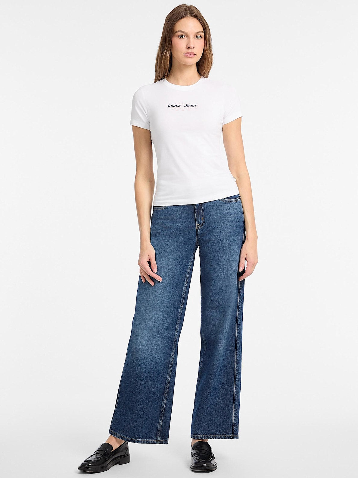 GJ SS CN SLIM ROUNDED LOGO TEE J1314 G011