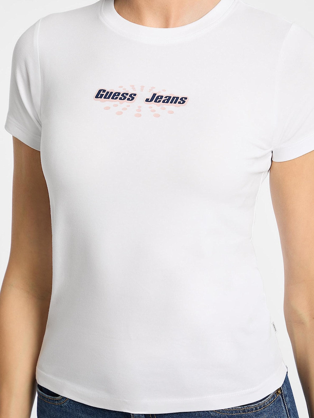 GJ SS CN SLIM ROUNDED LOGO TEE J1314 G011