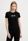GJ SS CN SLIM ROUNDED LOGO TEE J1314 JBLK