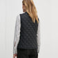 LW DOWN QUILTED COLLARLESS VEST 235400