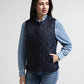 LW DOWN QUILTED COLLARLESS VEST 235401