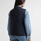 LW DOWN QUILTED COLLARLESS VEST 235401