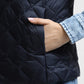 LW DOWN QUILTED COLLARLESS VEST 235401