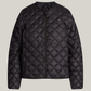 LW DOWN QUILTED COLLARLESS JKT 235403