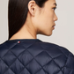 LW DOWN QUILTED COLLARLESS JKT 235404