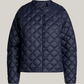 LW DOWN QUILTED COLLARLESS JKT 235404