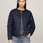 LW DOWN QUILTED COLLARLESS JKT 235404