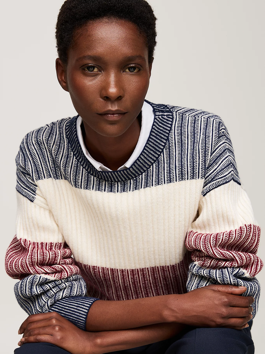 GLOBAL STP ALL OVER SWEATER 235408