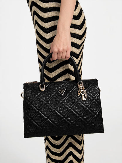 ADELASIA MULTI COMP SATCHEL BLA - LUX54