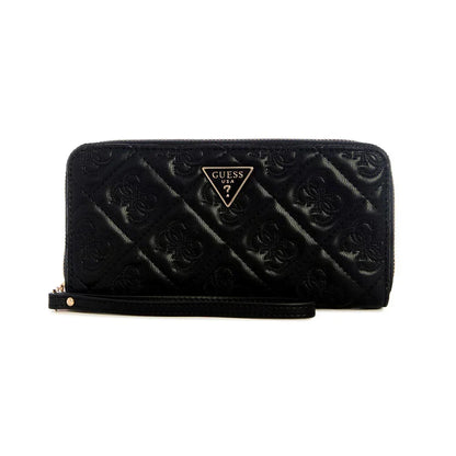 ADELASIA SLG LARGE ZIP AROUND BLA - LUX54
