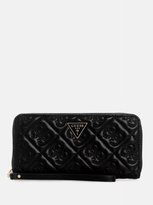 ADELASIA SLG LARGE ZIP AROUND BLA - LUX54
