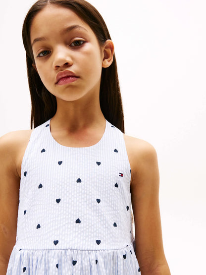 B AOP SEERSUCKER DRESS SLVLS 39258 - LUX54