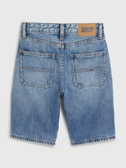 B SKATER SHORT DENIM BLEACH 213162 - LUX54