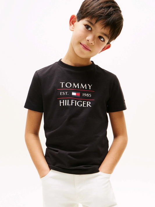 B TOMMY FLAG HILFIGER REG TEE SS 38394 - LUX54