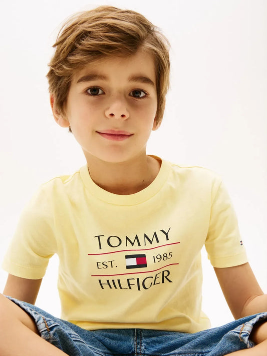 B TOMMY FLAG HILFIGER REG TEE SS 38406 - LUX54