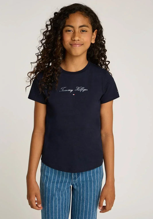 B TOMMY SCRIPT SLIM TEE SS 36224 - LUX54