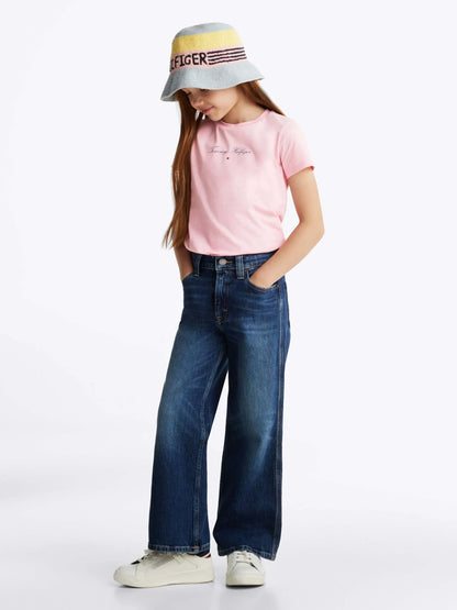 B TOMMY SCRIPT SLIM TEE SS 36227 - LUX54
