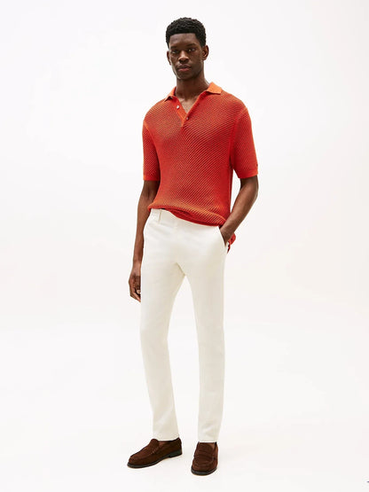 BLEECKER PRINTED STRUCTURE CHINO 240606 - LUX54