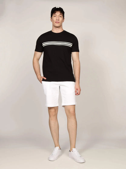 CENTRAL CHEST STRIPE TEE 236762 - LUX54