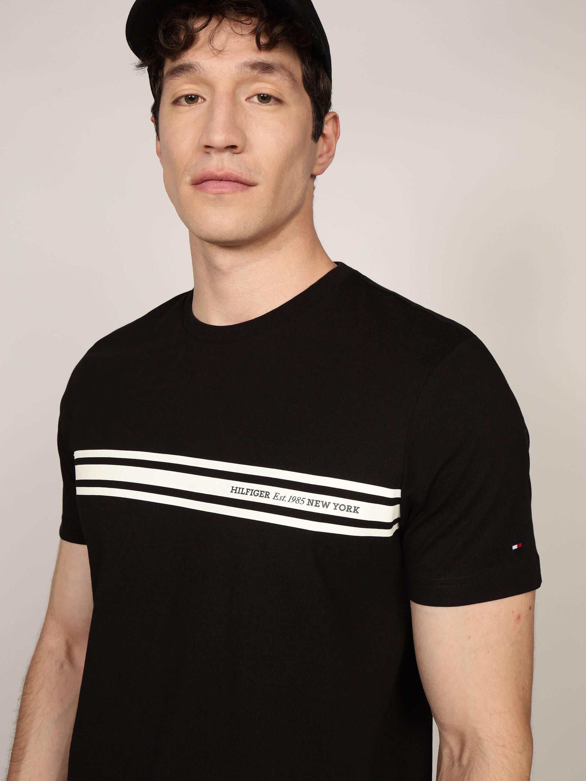 CENTRAL CHEST STRIPE TEE 236762 - LUX54