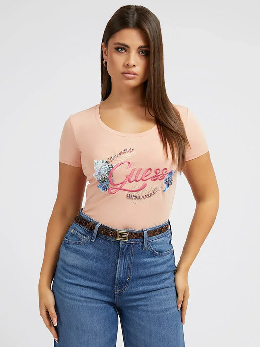 EMBELLISH LOGO - MID ORGANIC STRETCH JERSEY 180 W3GI40J1314 G6J5 - LUX54