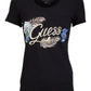 EMBELLISH LOGO - MID ORGANIC STRETCH JERSEY 180 W3GI40J1314 JBLK - LUX54