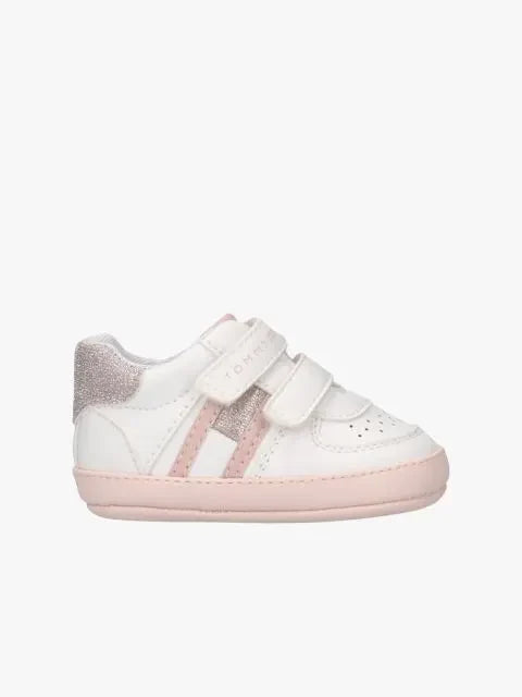 FLAG LOW CUT VELCRO SNEAKER WHI 37696 - LUX54
