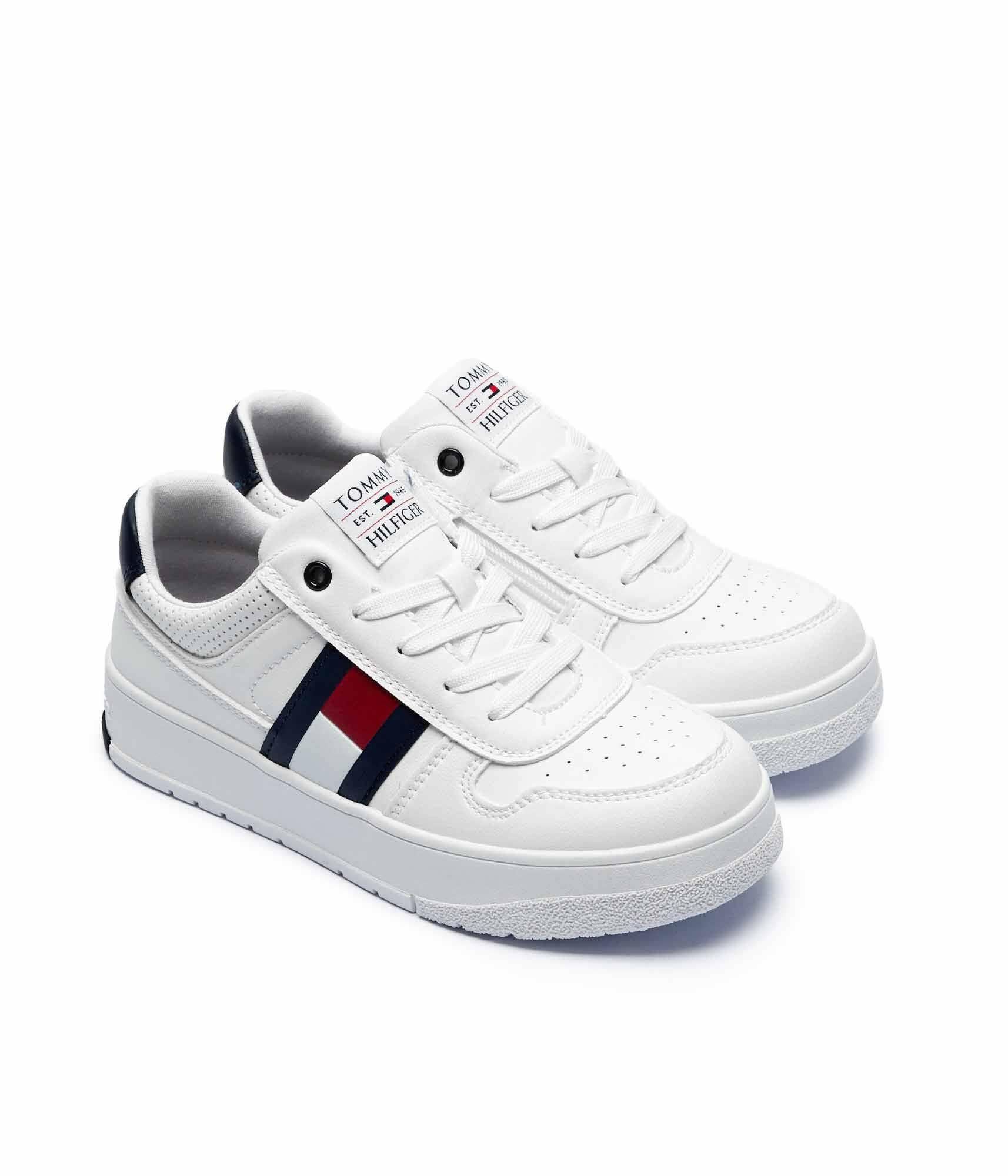 FLAG LOW CUT VELCRO SNEAKER WHI 37947 - LUX54