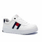 FLAG LOW CUT VELCRO SNEAKER WHI 37948 - LUX54