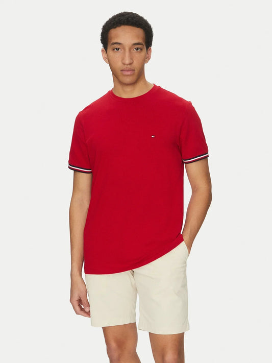 GLOBAL STRIPE CUFF TEE 240716 - LUX54