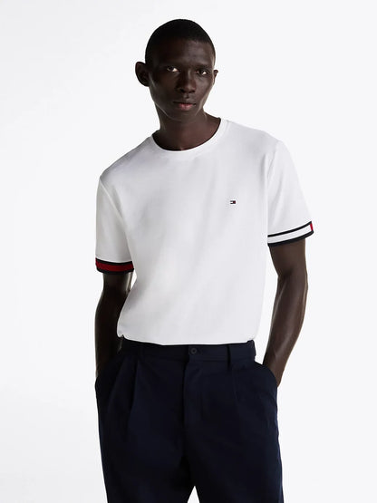 GLOBAL STRIPE FLAG CUFF TEE 236796 - LUX54
